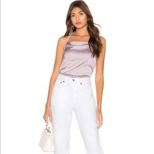 Super down - Breanna Satin Halter Top